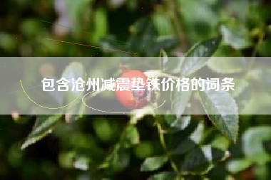 包含滄州減震墊鐵價(jià)格的詞條